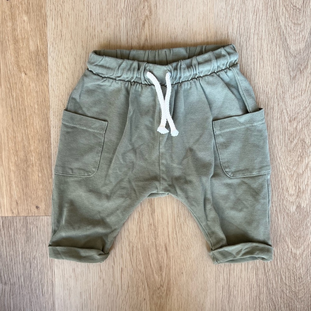 H&M Olive Green Baby Joggers